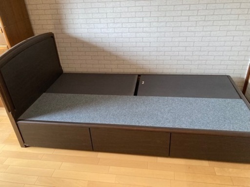 シモンズ収納付きシングルベッド