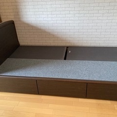 シモンズ収納付きシングルベッド