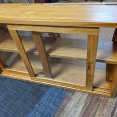 【12/19まで】木製 ディスプレイ 食器棚の画像