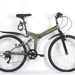 新品・未使用　自転車 クロスバイク　折りたたみ　6段階ギアあり