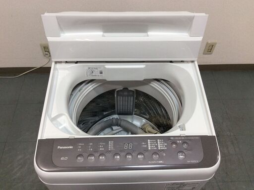 （12/10受渡済）JT7844【Panasonic/パナソニック 6.0㎏洗濯機】美品 2021年製 NA-F60PB14 家電 洗