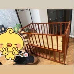 (受取先決定)西松屋　ベビーベッド
