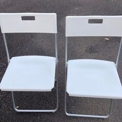 IKEA折り畳みチェア×2の画像