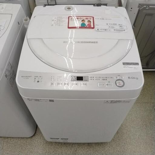 SHARP 洗濯機 18年製 6.0kg TJ2047