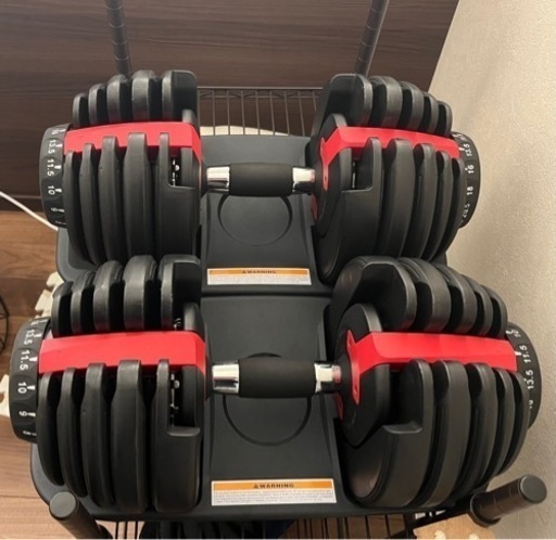 中古美品 可変式ダンベル 24kg 2個セット 可変式ダンベル 24kg 2個セット 多機能 ダンベルセット - メルカリ