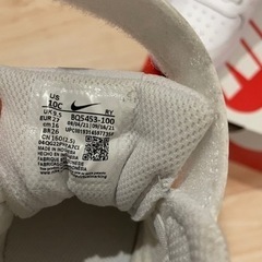 ナイキ　16cm NIKE COURT BOROUGH LOW 2 白いスニーカーの画像