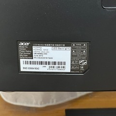 【液晶モニター】　ACER 21.5インチ　グレア　光沢の画像