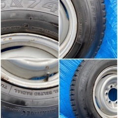 シーズンオフの為値下げ！！商用車バンなどに…スタッドレスタイヤ195R15の画像