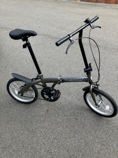 [未使用　組み立て完了品] AIJYU CYCLE 折りたたみ自転車 16インチ LEDライト ロック錠付き TS16