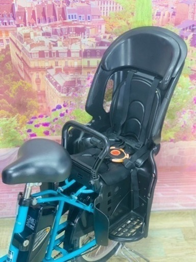 ❷5853子供乗せ電動アシスト自転車Panasonic20インチ良好バッテリー