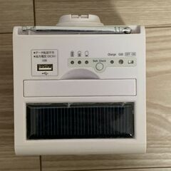 災害時の心強い味方　エコキューブラジオ（送料当方負担）の画像