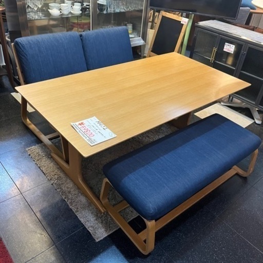 無印良品 MUJI ダイニングセット ダイニングテーブル ダイニングチェア ダイニング テーブル チェア シンプル ナチュラル デニムカバー デニム