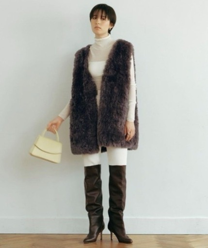 新品GALLARDAGALANTE ボリュームファーベスト ジレ