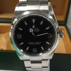 新品仕上げ済み ROLEX 腕時計 エクスプローラー1 自動巻き AT オートマチック 114270 SS ブラック文字盤 おしゃれ 堺市 石津【ジャングルジャングル石津店】の画像