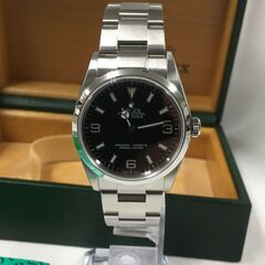 新品仕上げ済み ROLEX 腕時計 エクスプローラー1 自動巻き AT オートマチック 114270 SS ブラック文字盤 おしゃれ 堺市 石津【ジャングルジャングル石津店】の画像