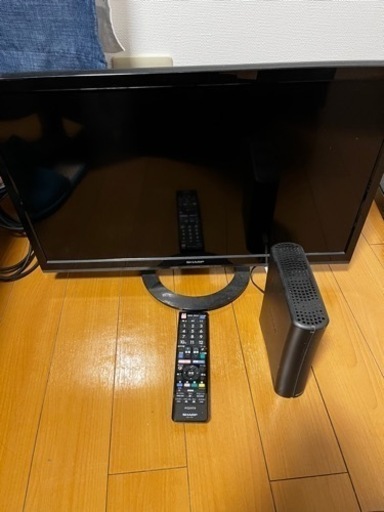 テレビ24インチ＋外付けHDD500GB