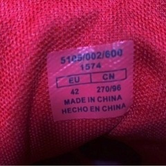 ZARA ハイカットスニーカー 赤/白 ラバー 27cmの画像