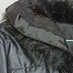 リボン　フリル　ダウンコート　Lの画像