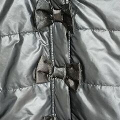 リボン　フリル　ダウンコート　Lの画像