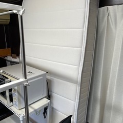 収納付きシングルベッド　マットレス有り　中古の画像