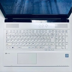 PCmap'sのオススメパソコンメモリ16GB♫オフィス付属★カワイイホワイト色★人気のLAVIE★決済方法選べます♫の画像