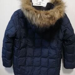 ユニクロ　130 　中綿　アウター　　紺の画像