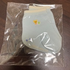 新品未使用　ミキハウス靴下　新生児