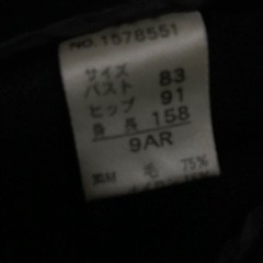 ダークグレー　フード付　ダッフルコート　Mの画像