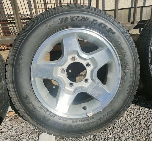 値下げ！ジムニーJB23アルミホイールセット４本DUNLOP GRANDTREK SJ5 175/80R16