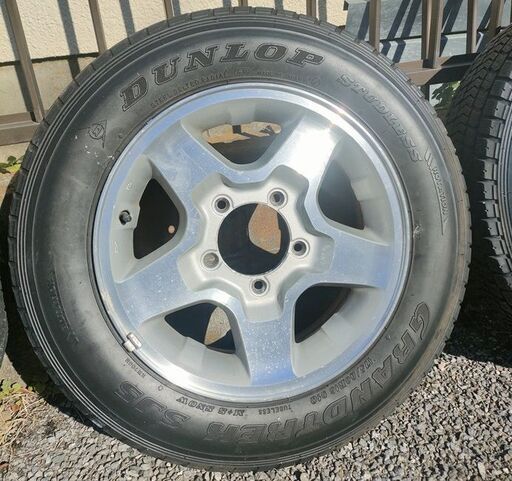 値下げ！ジムニーJB23アルミホイールセット４本DUNLOP GRANDTREK SJ5 175/80R16