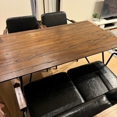 LOWYA　ダイニングテーブル4点セット