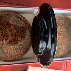 津軽塗り 小皿 スイーツナイフセットの画像