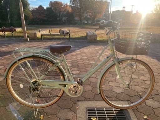 6段変速付き自転車　26インチ　オートライト　超美品