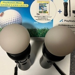 取引完）12/9まで）プレイステーションムーブ　みんなのゴルフ5 ビギナーズパックの画像