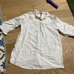 白　ワンピース　80
