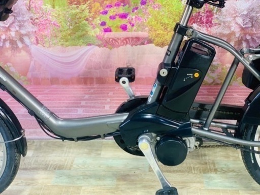 ❷5874子供乗せ電動アシスト自転車Panasonic20インチ良好バッテリー