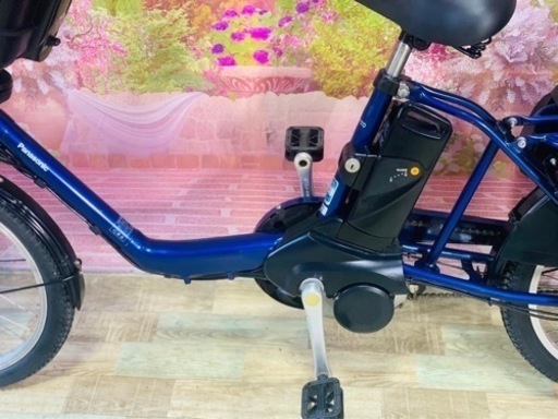 ❶5875子供乗せ電動アシスト自転車Panasonic20インチ良好バッテリー