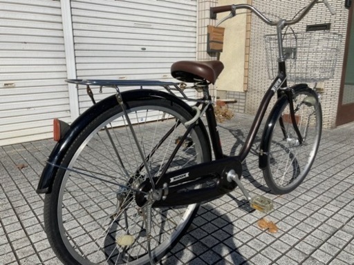 【26インチ自転車】LEDオートライト　変速なし　前後タイヤ新品❗️若林自転車　膳所店　SALE中❗️