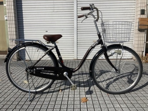 【26インチ自転車】LEDオートライト　変速なし　前後タイヤ新品❗️若林自転車　膳所店　SALE中❗️