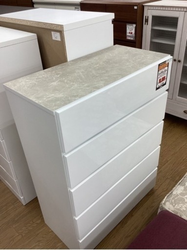 KL-5【新入荷　アウトレット】絶対満足価格　ハイチェスト　白