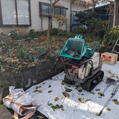 ウッドチッパー　レンタル　作業員1名付き
