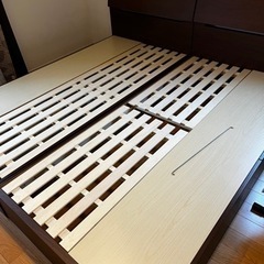 受付終了【美品】シングルベッドフレームのみ2台（1台のみでもOK）