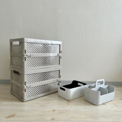 【引渡し済】ニトリ デコホーム たためる収納ボックス、ニトリ ハ...