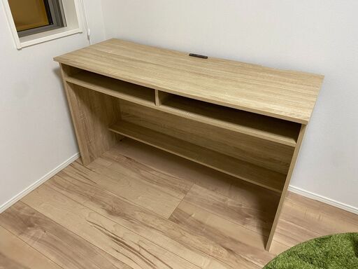 パソコンデスク 幅120cm  奥行45cm 高さ72㎝　机 学習机 勉強机  ナチュラル NYX-004