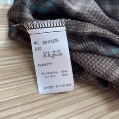 しまむら　ビッグシルエット　シャツ　チェック柄の画像