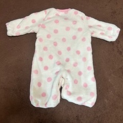 新生児　冬服　もこもこ　うさぎ　ロンパース　ベビー服の画像