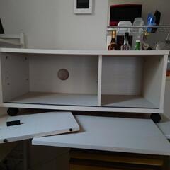 ニトリ テレビ台 キャスター付 リビング棚の画像