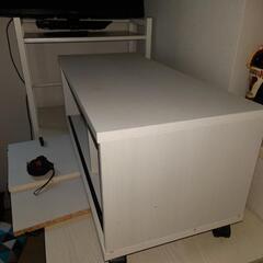 ニトリ テレビ台 キャスター付 リビング棚の画像