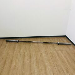 中古 オリンピックバー バーベルシャフト 220cm ５０Φ バ...