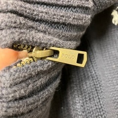 【美品】ポロラルフローレン ジップアップ ネイビー カーディガン 100cmの画像